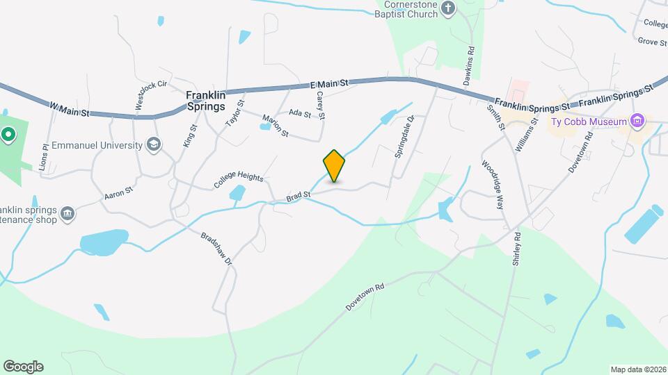 232 Brad St Mapa y Detalles de la Ubicación