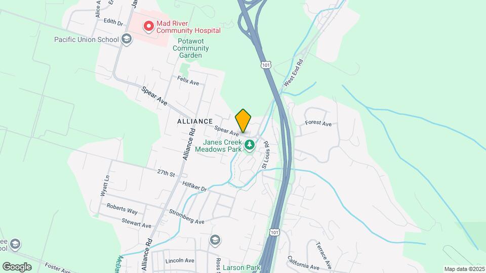 1182 Spear Ave Map and Location Details