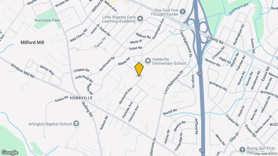 7319 Castlemoor Rd Map and Location Details