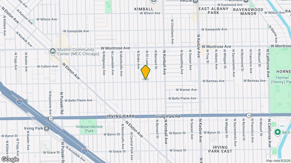 4202 N St Louis Ave Map and Location Details