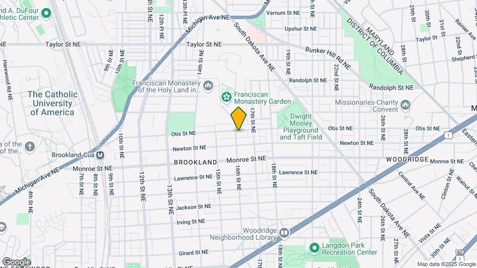 1603 Otis St Map and Location Details