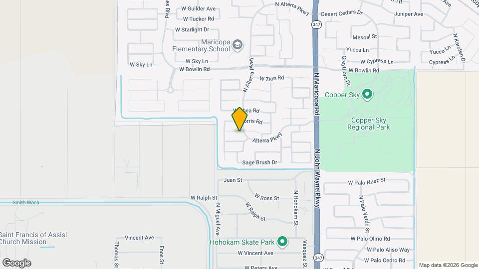 45317 W Desert Garden Rd Map and Location Details