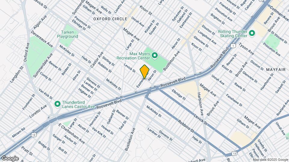 6353 Eastwood St Map and Location Details