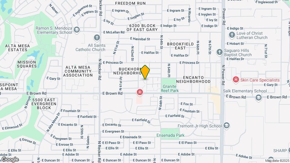 6257 E Glencove Cir Map and Location Details