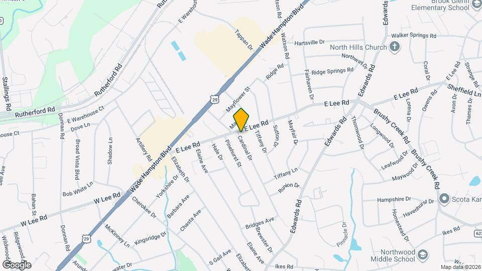 600 E Lee Rd, Unit A Map and Location Details