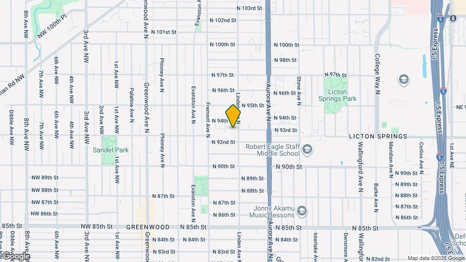 9219 Linden Ave N Map and Location Details