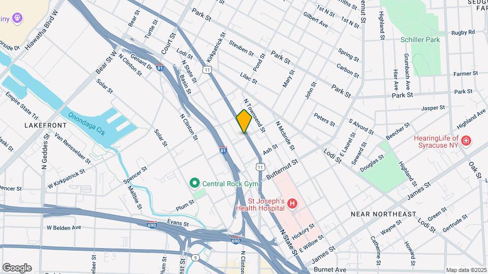 701 N Salina St Mapa y Detalles de la Ubicación