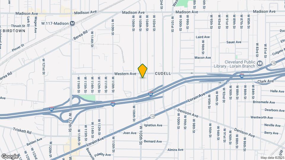 3043 W 105th St Map and Location Details