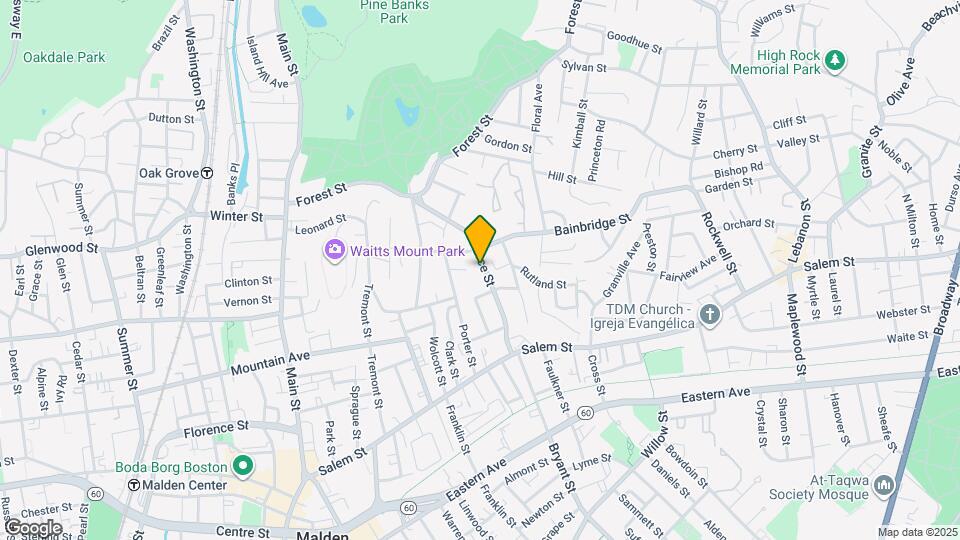 90 Pierce St, Unit 1 Map and Location Details