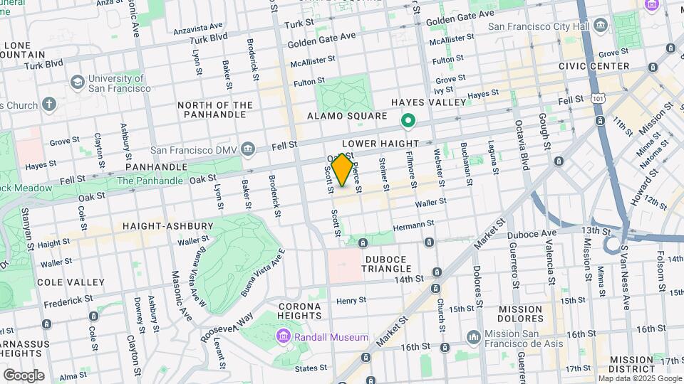 760 Haight St Mapa y Detalles de la Ubicación