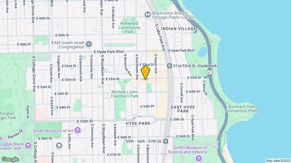 5300-5312 S Blackstone Ave Map and Location Details