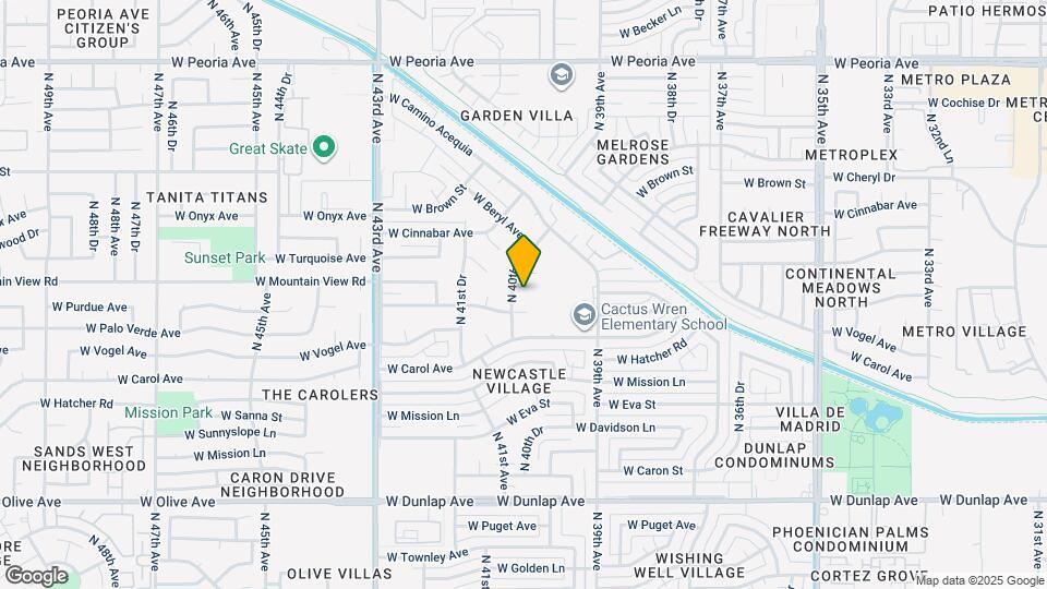 4015 W Mountain View Rd Map and Location Details