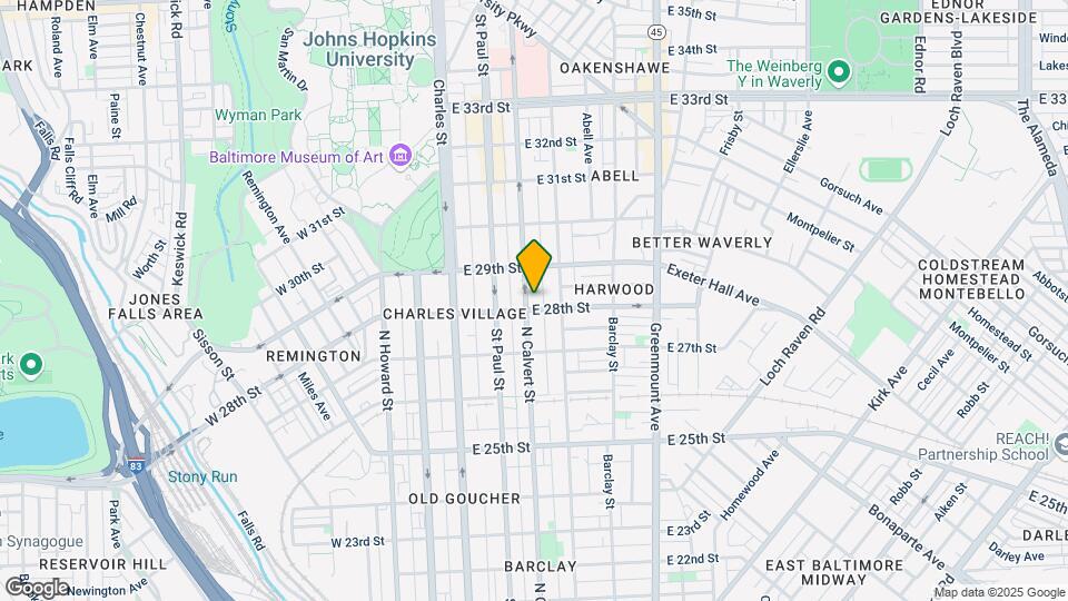 2807 N Calvert St Map and Location Details