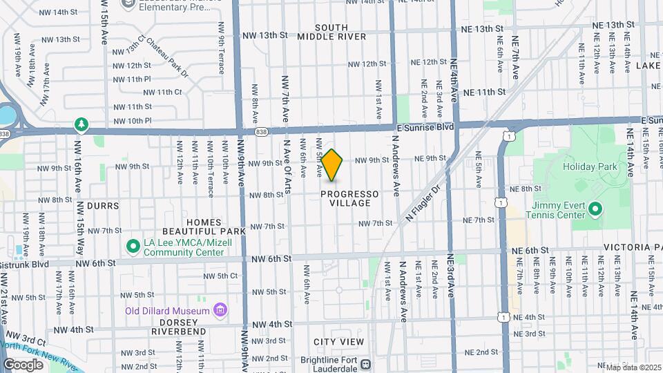 807 NW 4th Ave Map and Location Details