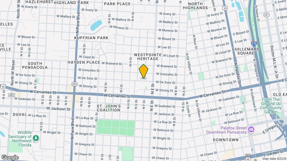 921 N F St Map and Location Details