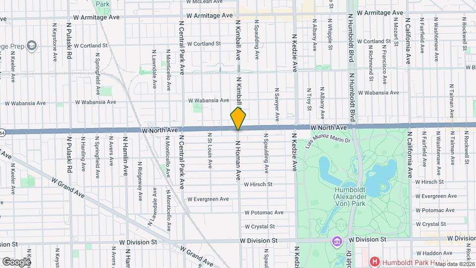 1550 N Homan Ave. Map and Location Details