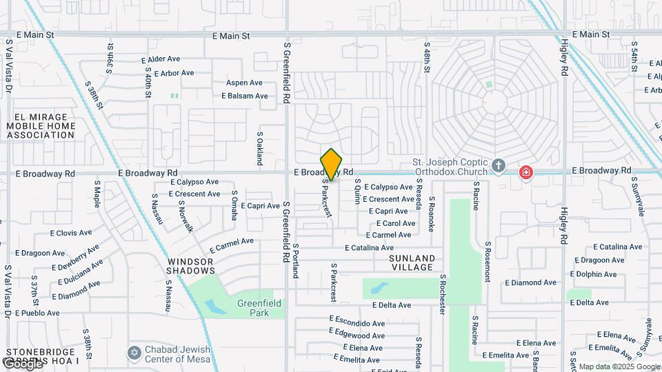 425 S Parkcrest Map and Location Details