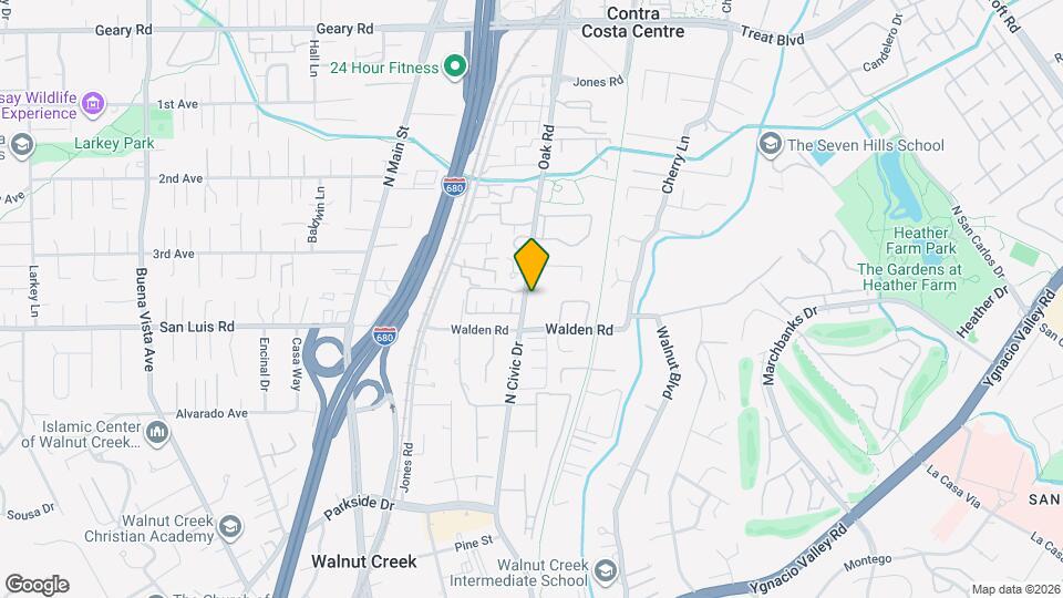 2530 Oak Rd, Unit 202 Map and Location Details