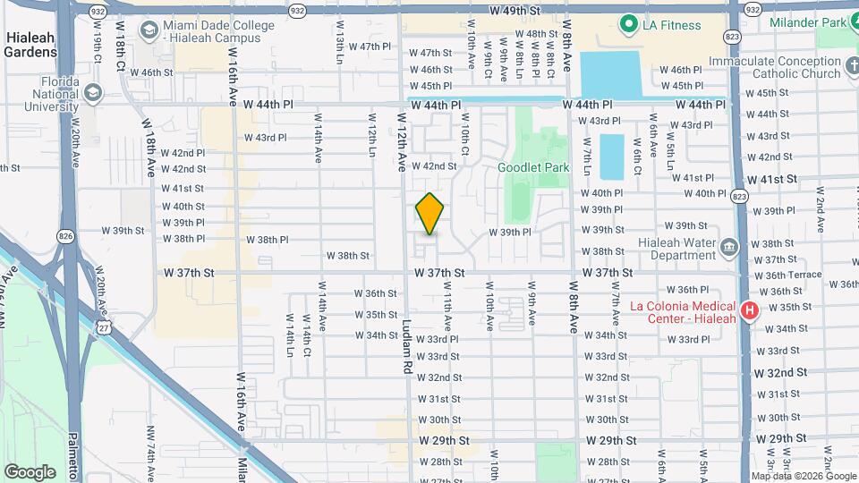 1115 W 38th Terrace Map and Location Details