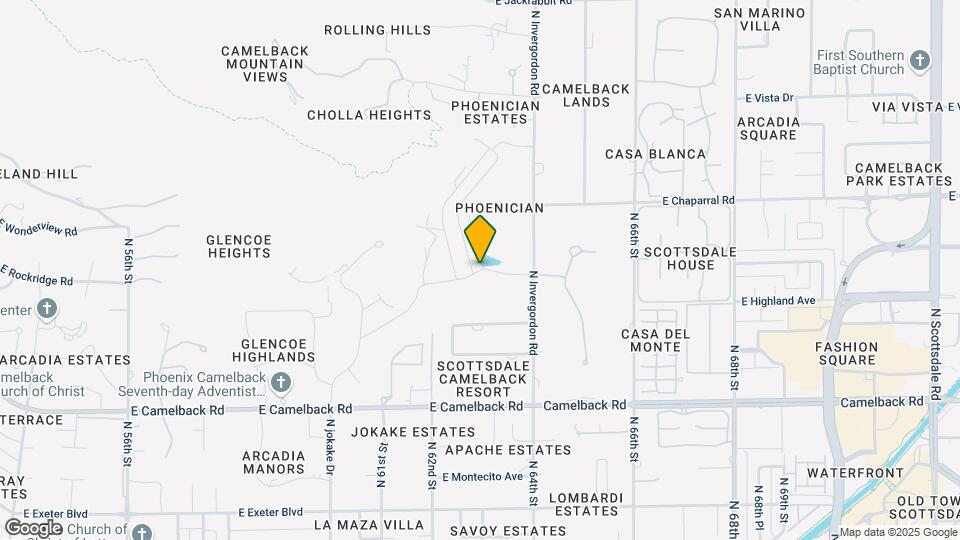 6331 E Phoenician Blvd Mapa y Detalles de la Ubicación