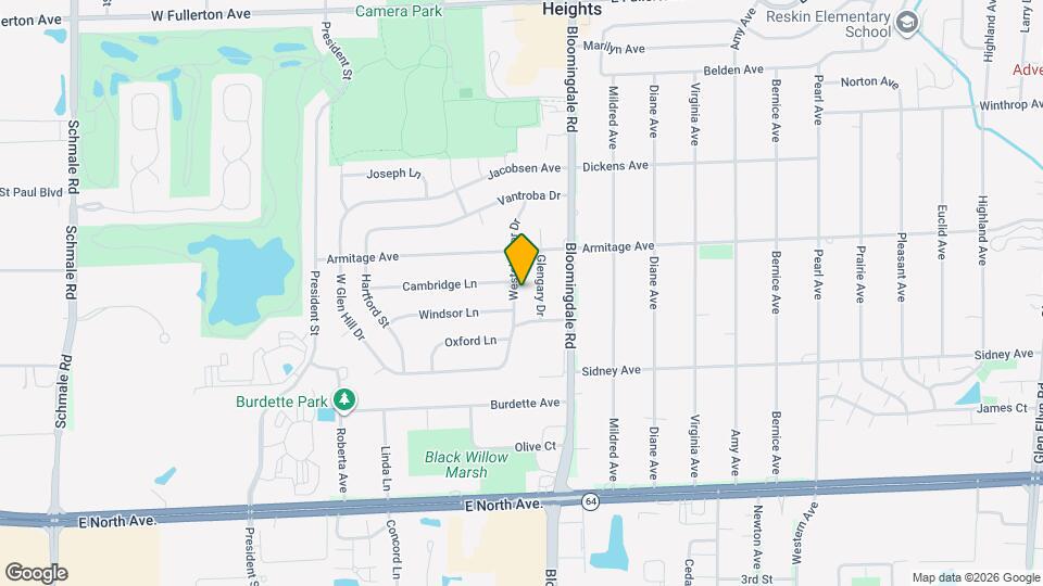 1369 Westchester Dr Map and Location Details