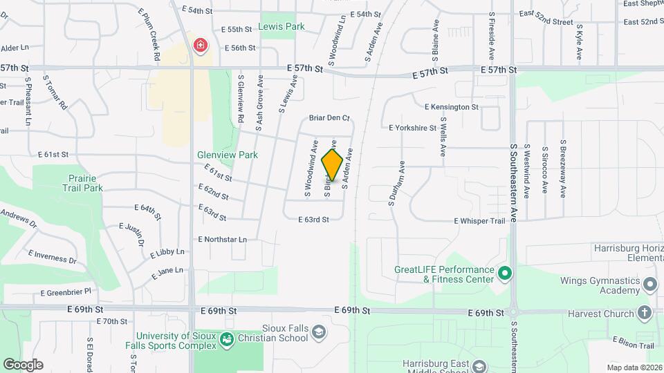 5208 S Birchwood Ave Map and Location Details