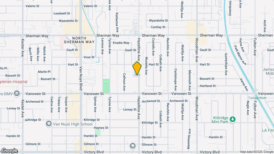 6907 Hazeltine Ave Map and Location Details