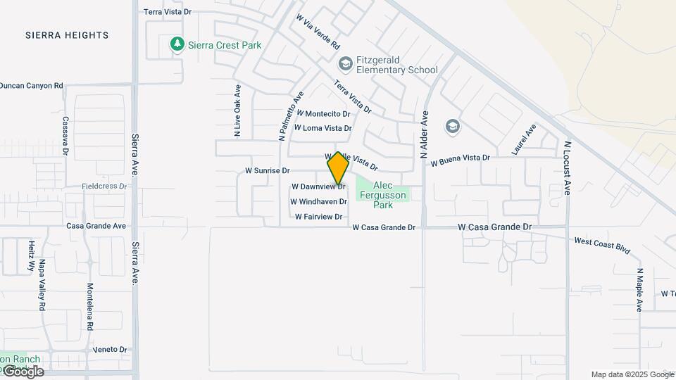 2539 W Dawnview Dr Map and Location Details