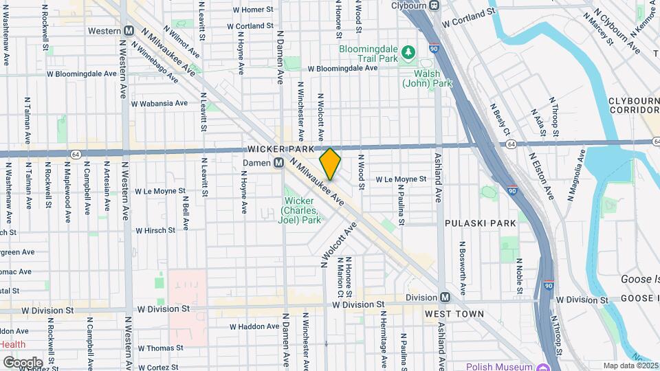 1471 N Milwaukee Apartments Map and Location Details