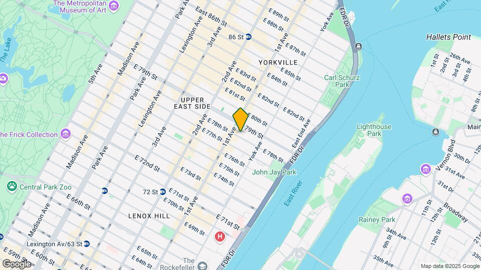 409 E 78th St Map and Location Details