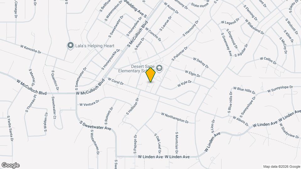 970 S Coral Pl Map and Location Details