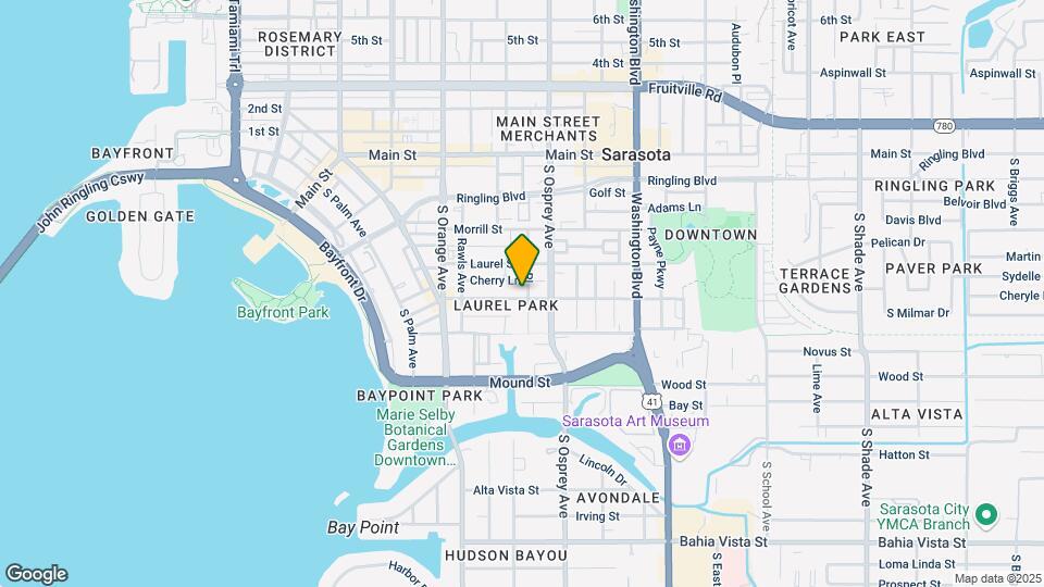 1745 Oak St Map and Location Details