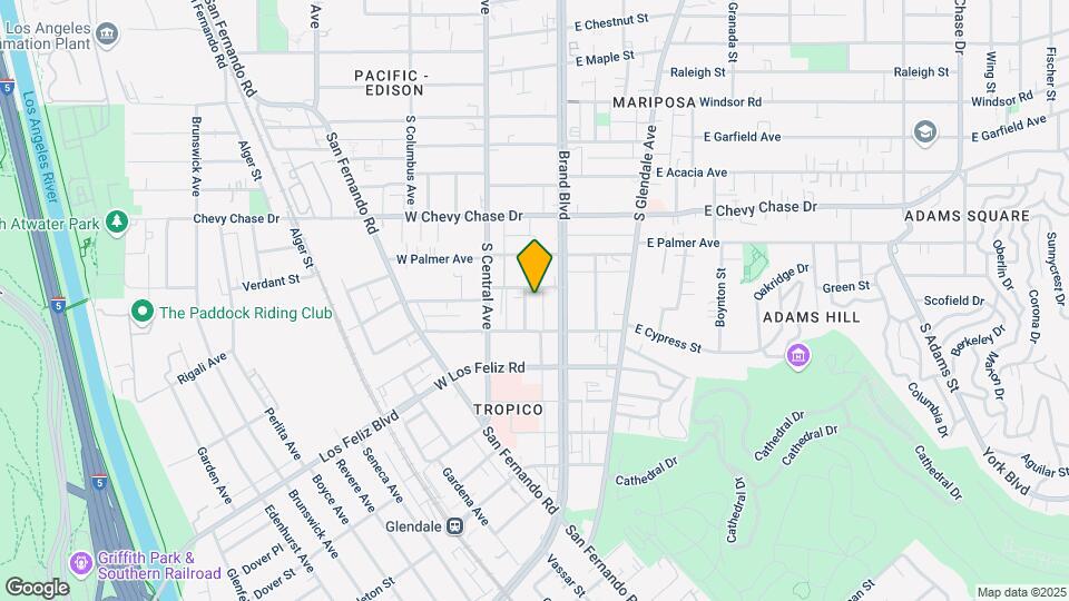 1240 S Orange St Mapa y Detalles de la Ubicación