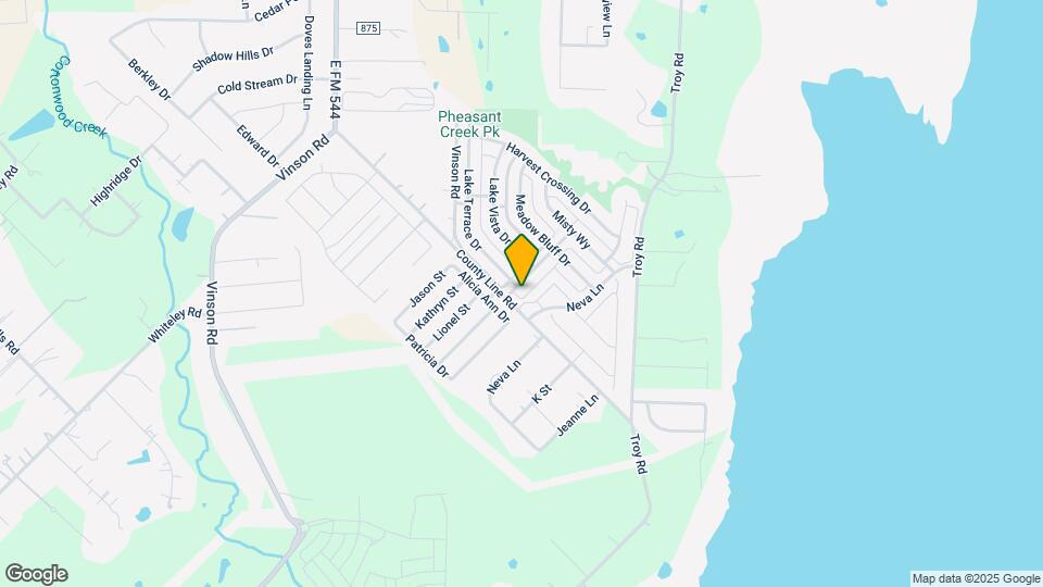 1602 Pheasant Creek Dr Map and Location Details
