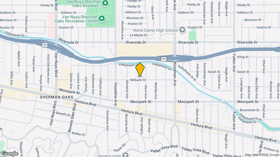 4504 Colbath Ave Map and Location Details