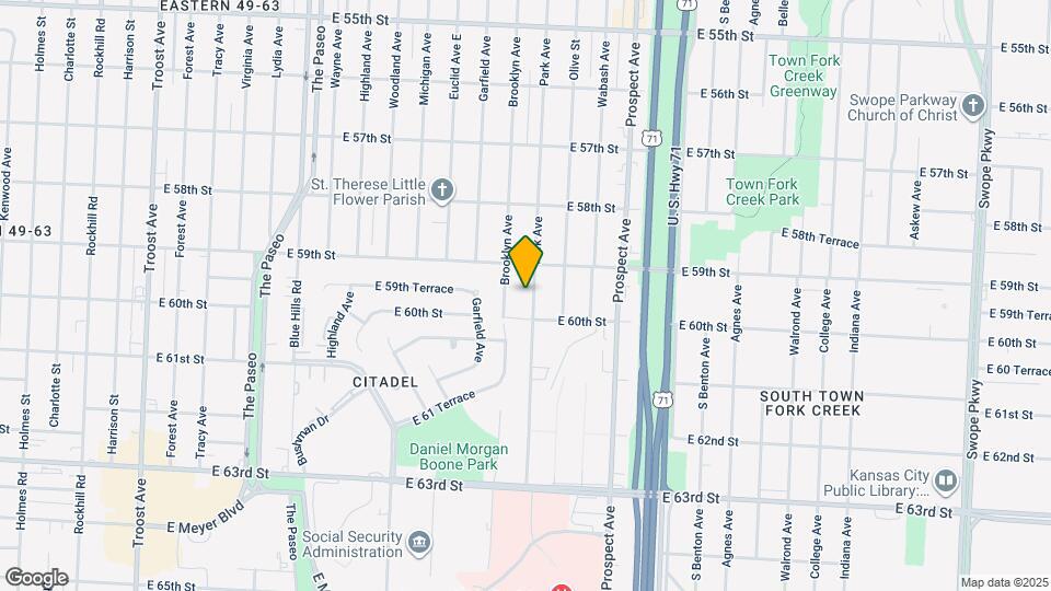 5918 Park Ave Map and Location Details