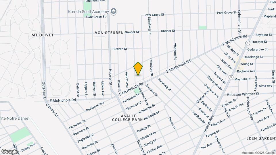 17162 Bradford Ave Map and Location Details