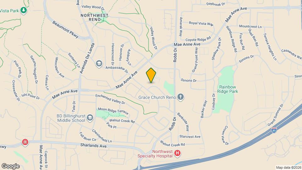 1456 Canyon Creek Rd Map and Location Details