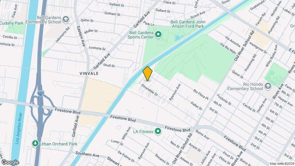 7025 Dinwiddie St Mapa y Detalles de la Ubicación