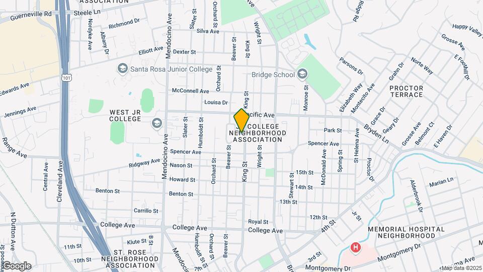 1021 King St Mapa y Detalles de la Ubicación