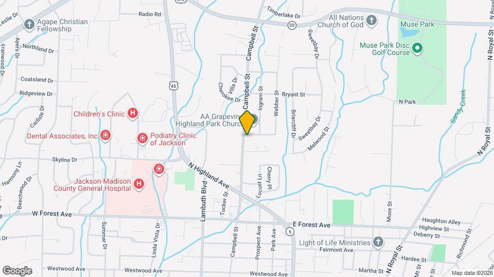 1056 Campbell St Mapa y Detalles de la Ubicación