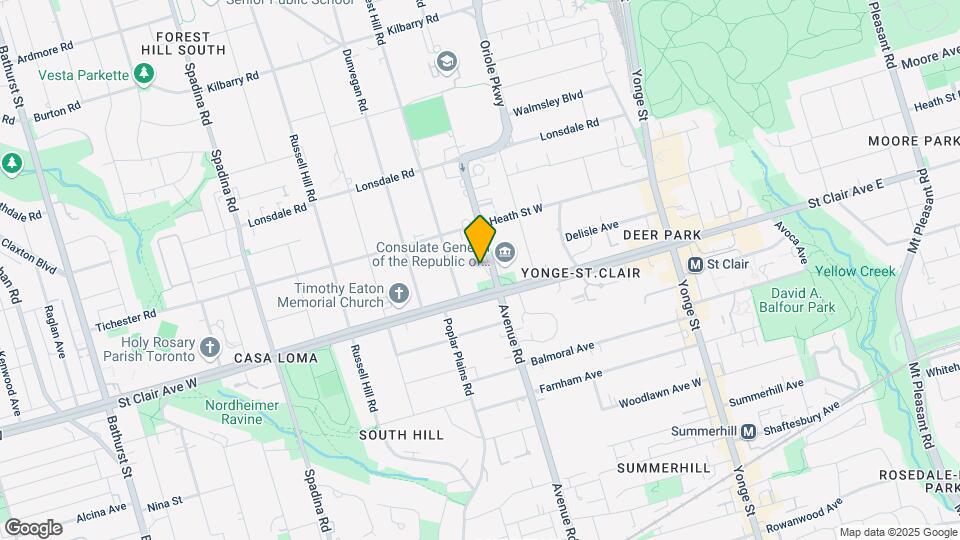 484 Avenue Rd Map and Location Details