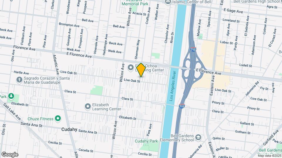 5135 Live Oak St Mapa y Detalles de la Ubicación