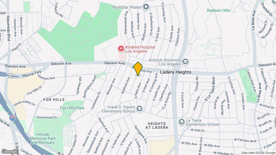 5832 S Sherbourne Dr Map and Location Details