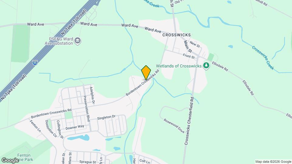 41 Bordentown Crosswicks Rd, Unit Nature retreat Map and Location Details