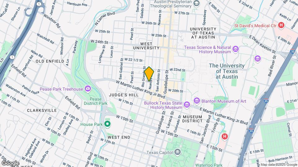 1910 Nueces St Map and Location Details