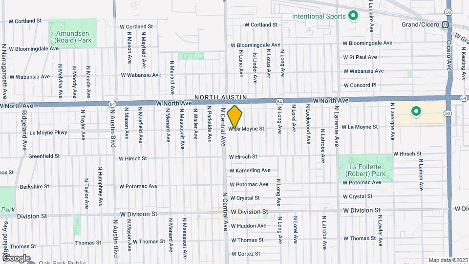 1454 N Luna Ave Map and Location Details