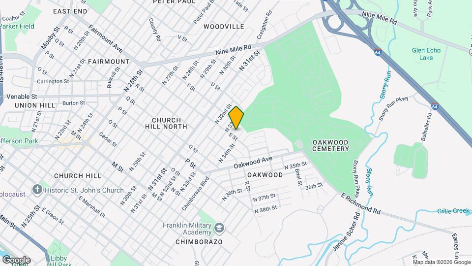 1310 N 34th St Map and Location Details