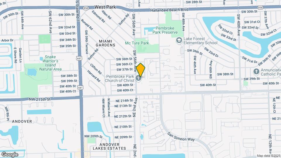 5460 SW 38th Ct Mapa y Detalles de la Ubicación