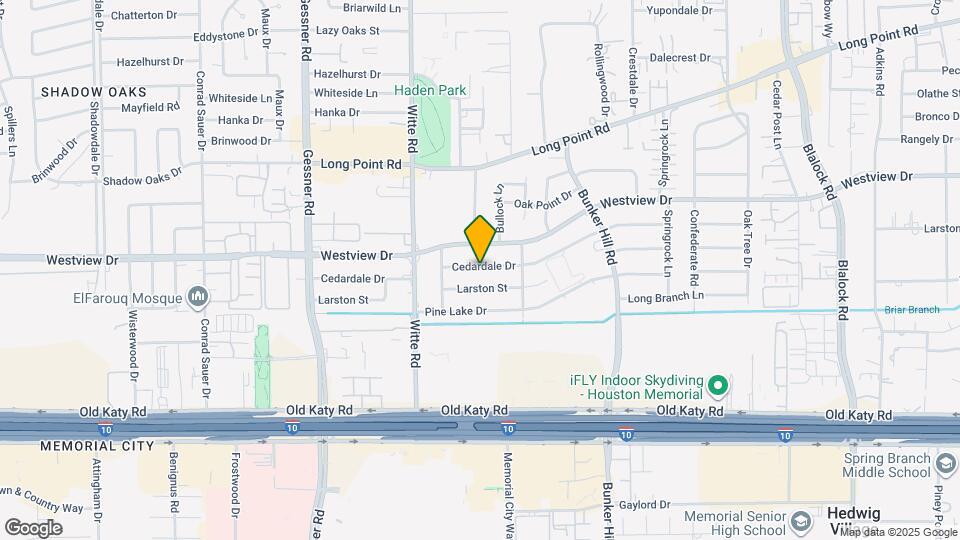 9829 Cedardale Dr Map and Location Details